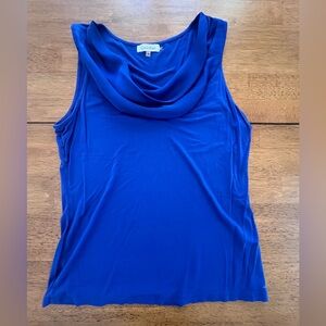 Calvin Klein Royal Blue Cowl Neck Tank Top